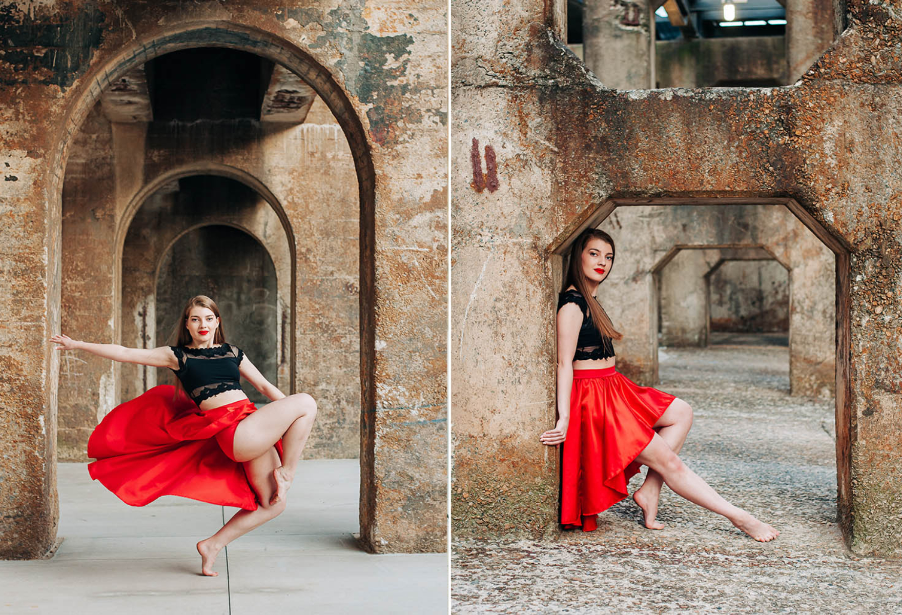 Luci red skirt