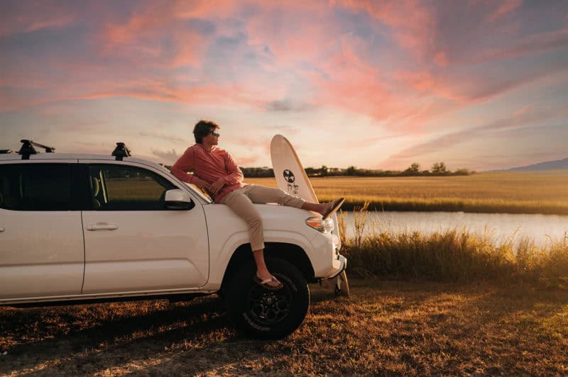 Greensboro Senior Photographer - Surfboard Session