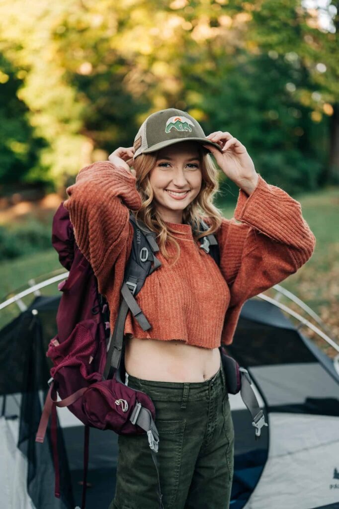 Greensboro Senior Photographer - Girl Camping Session